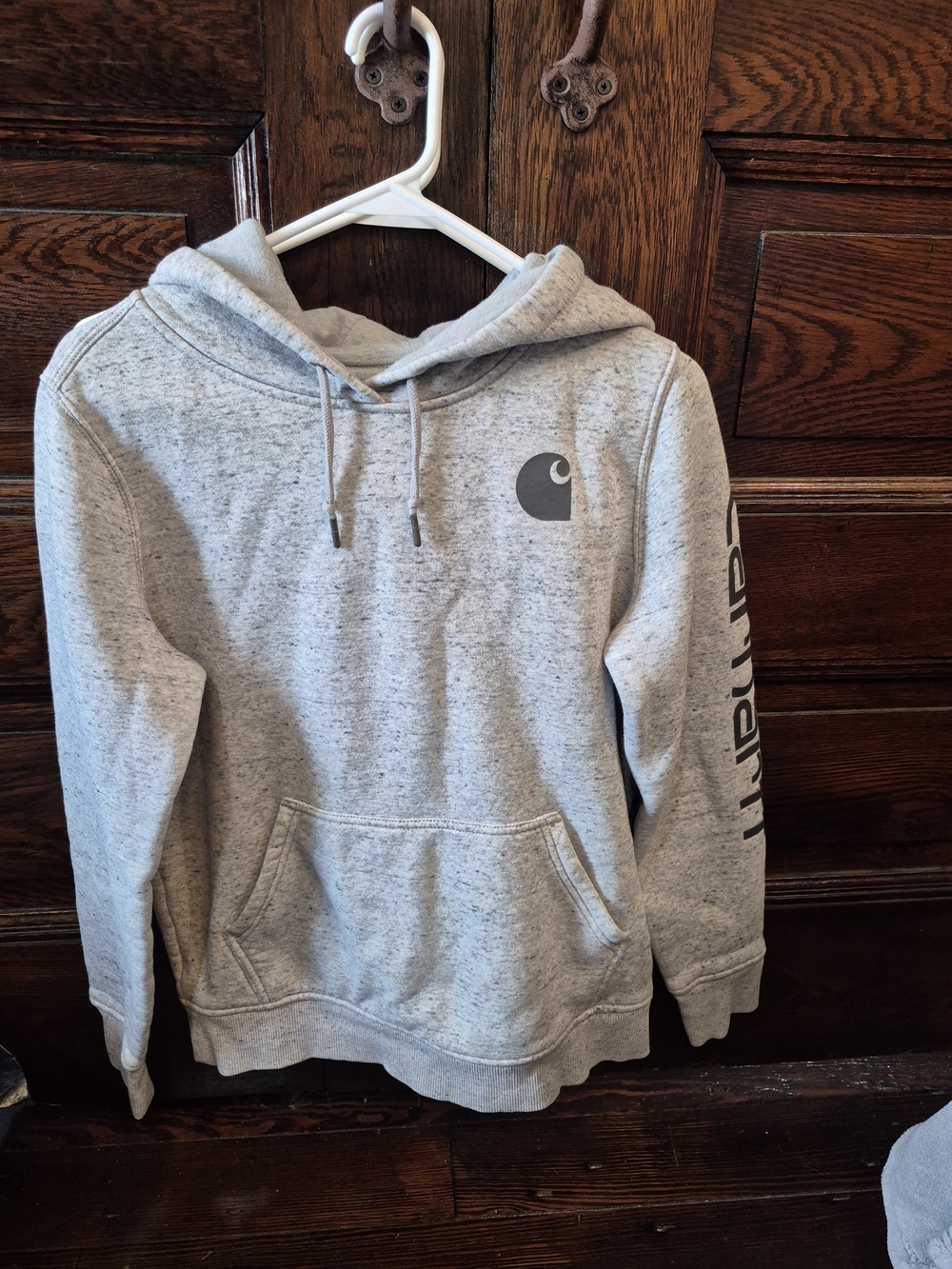 Carhartt Heather Gray Logo Hoodie